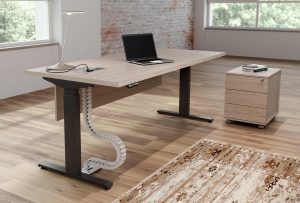 Crono Height Adj. Desk and Storage